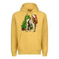 Antique Gold american paint horse christmas tree Premium Hoodie - CowGirlArtShop