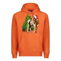 Carrot american paint horse christmas tree Premium Hoodie - CowGirlArtShop