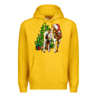 Lemon american paint horse christmas tree Premium Hoodie - CowGirlArtShop