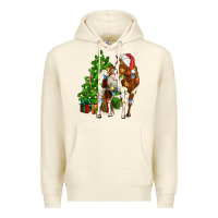 Sandshell american paint horse christmas tree Premium Hoodie - CowGirlArtShop
