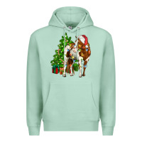 Seafoam american paint horse christmas tree Premium Hoodie - CowGirlArtShop