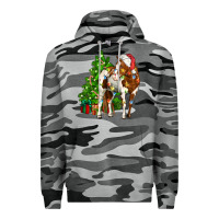 Slate Camo american paint horse christmas tree Premium Hoodie - CowGirlArtShop