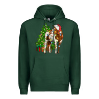 Sports Green american paint horse christmas tree Premium Hoodie - CowGirlArtShop