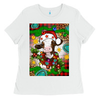 White christmas cow air freshener Ladies Tee - Artiststas