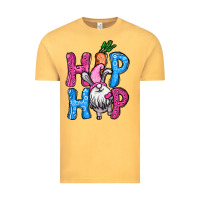Vintage Mustard Easter hip hop gnome Vintage Tee - NancyCooperArtShop