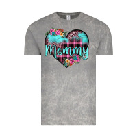 Cloud Rock mommy leopard turquoise heart Vintage Tee - JahusDesignShop