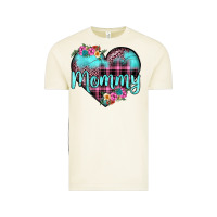 Vintage Arctic mommy leopard turquoise heart Vintage Tee - JahusDesignShop