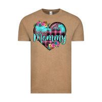 Vintage Coffee mommy leopard turquoise heart Vintage Tee - JahusDesignShop
