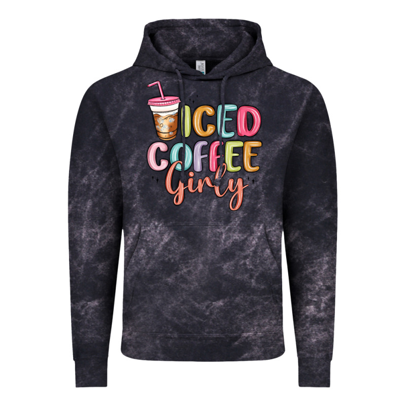 Iced Coffee Girly Vintage Hoodie by MaliasSmallBusiness | Teevron