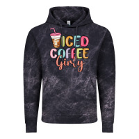 Cloud Black iced coffee girly Vintage Hoodie - MaliasSmallBusiness