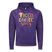Cloud Purple iced coffee girly Vintage Hoodie - MaliasSmallBusiness