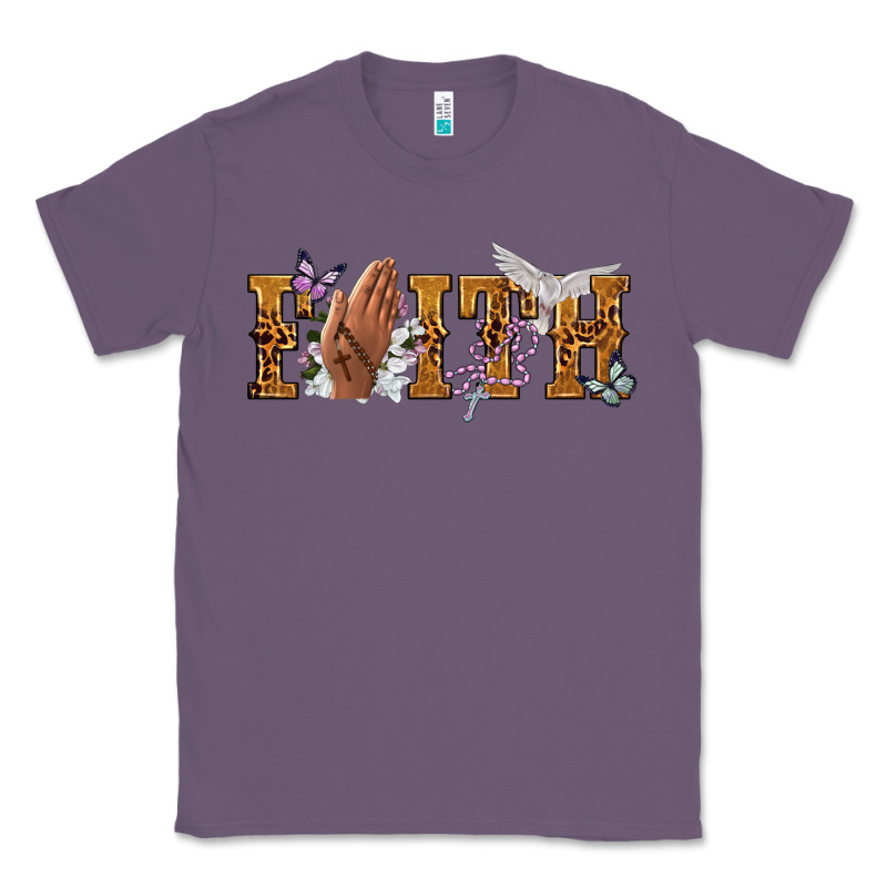 Faith With Praying Hands Classic Tee by NancyCooperArtShop | Teevron