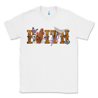 White faith with praying hands Classic Tee - NancyCooperArtShop