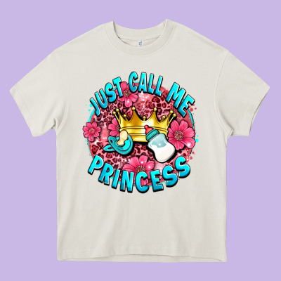 Just Call Me Princess Heavy Core Tee Designed By Adodesignshop