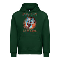 Forest Green Stay Wild Cowgirl Urban Hoodie - FaDigitalArtStudio