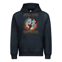 Navy Stay Wild Cowgirl Urban Hoodie - FaDigitalArtStudio