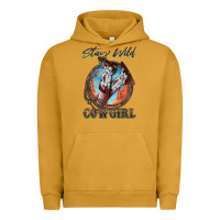 Pigment Peanut Butter Stay Wild Cowgirl Urban Hoodie - FaDigitalArtStudio