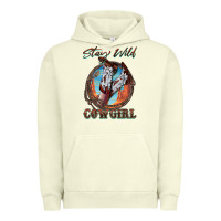 Pigment Pistachio Stay Wild Cowgirl Urban Hoodie - FaDigitalArtStudio