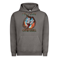 Pigment Tornado Stay Wild Cowgirl Urban Hoodie - FaDigitalArtStudio