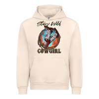 Sandshell Stay Wild Cowgirl Urban Hoodie - FaDigitalArtStudio