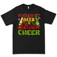 Black fueled by beer and christmas cheer with beer bottles Premium Tee - AdoDesignShop