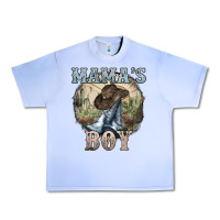 Grape Ice mamas boy western cowboy boots cactus Urban Heavy Tee - NancyCooperArtShop