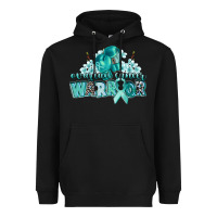 Black ovarian cancer warrior Heavyweight Hoodie - CowGirlArtShop