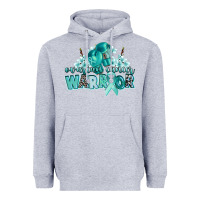 Heather Grey ovarian cancer warrior Heavyweight Hoodie - CowGirlArtShop