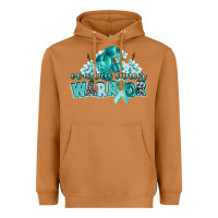 Meerkat ovarian cancer warrior Heavyweight Hoodie - CowGirlArtShop