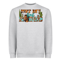 Heather Grey Not My First Rodeo Western Heavyweight Sweatshirt - BundleAndBundleShop