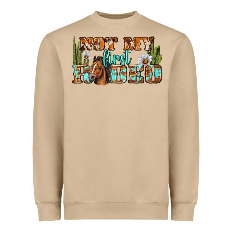 Not My First Rodeo Western Heavyweight Sweatshirt by BundleAndBundleShop | Teevron