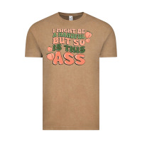Vintage Coffee i might be a handful but so is this ass Vintage Tee - MaliasSmallBusiness