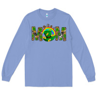 Colony Blue Western Mom With Shamrock Long Sleeve Tee - BundleAndBundleShop
