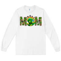 White Western Mom With Shamrock Long Sleeve Tee - BundleAndBundleShop