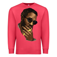 Cardinal Black man Premium Sweatshirt - HowdyJamesFarm