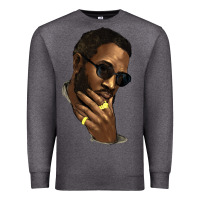 Charcoal Heather Black man Premium Sweatshirt - HowdyJamesFarm