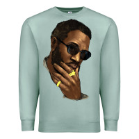 Seafoam Black man Premium Sweatshirt - HowdyJamesFarm