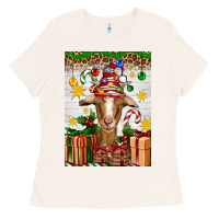 Bone christmas goat air freshener Ladies Tee - Artiststas