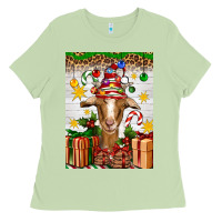 Matcha christmas goat air freshener Ladies Tee - Artiststas