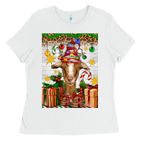 White christmas goat air freshener Ladies Tee - Artiststas