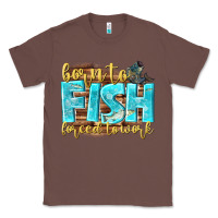 Chestnut born to fish forced to work Classic Tee - NancyCooperArtShop