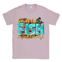 Lilac born to fish forced to work Classic Tee - NancyCooperArtShop