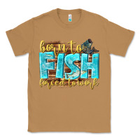 Toasted Coconut born to fish forced to work Classic Tee - NancyCooperArtShop