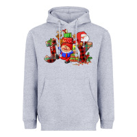 Heather Grey christmas joy  gnome Heavyweight Hoodie - CowGirlArtShop