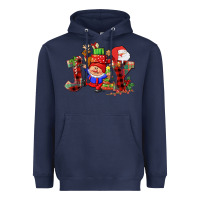 Navy christmas joy  gnome Heavyweight Hoodie - CowGirlArtShop