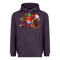 Plum christmas joy  gnome Heavyweight Hoodie - CowGirlArtShop
