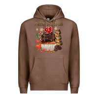 Chestnut merry christmas cupcake chocolate Premium Hoodie - CowGirlArtShop
