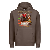 Coffee merry christmas cupcake chocolate Premium Hoodie - CowGirlArtShop