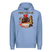 Colony Blue merry christmas cupcake chocolate Premium Hoodie - CowGirlArtShop