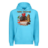 Ocean Blue merry christmas cupcake chocolate Premium Hoodie - CowGirlArtShop